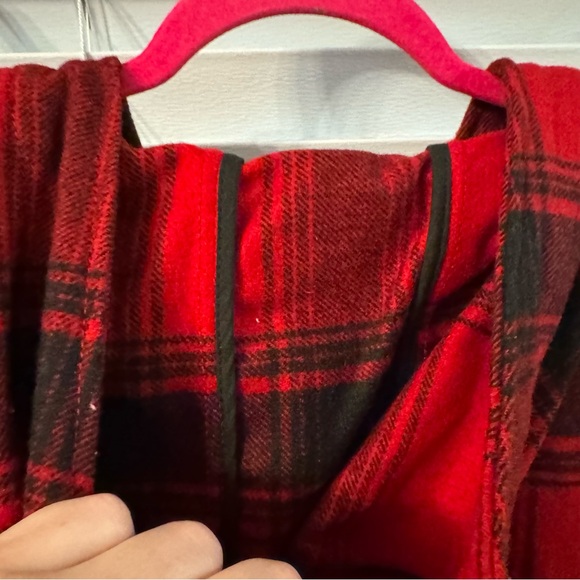 Old Navy 3x Red Hooded Plaid Jacket - Picture 6 of 9